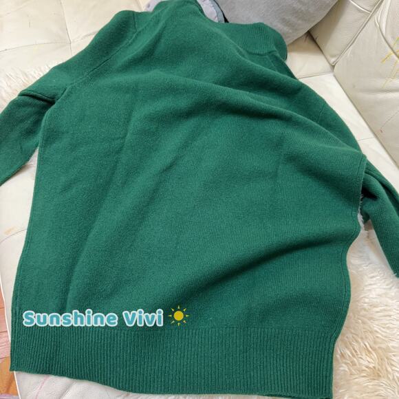 NEW POLO Ralph Lauren Wool Alpaca Pullover Zip Neck Sweater Green Men's small - Picture 11 of 11